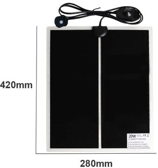 Verstelbare Temperatuur Reptile Heater Mat Met Drie Specificaties Van 5W 14W 20W Draagbare Klimmen Huisdier Elektrische Deken 20 UK