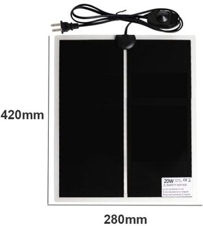 Verstelbare Temperatuur Reptile Heater Mat Met Drie Specificaties Van 5W 14W 20W Draagbare Klimmen Huisdier Elektrische Deken 20 US