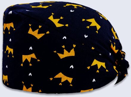 Verstelbare Unisex Cartoon Print Scrub Cap Schoonheidssalon Vrouwelijke Verpleegkundige Chirurgische Cap Chirurg Cap Dental Chirurgische Cap Z-008