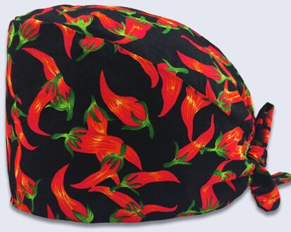 Verstelbare Unisex Cartoon Print Scrub Cap Schoonheidssalon Vrouwelijke Verpleegkundige Chirurgische Cap Chirurg Cap Dental Chirurgische Cap Z-115