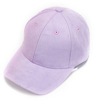 Verstelbare Unisex Kunstmatige Suede Baseball Cap Hoed Gebogen Rand Hoed Effen Kleur Voor Vrouwen/Man 1