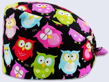 Verstelbare Unisex Leuke Kat Print Rui Cap Schoonheidssalon Vrouwelijke Verpleegkundige Chirurgie Cap Chirurg Cap Tandarts Chirurgie Cap Z-104