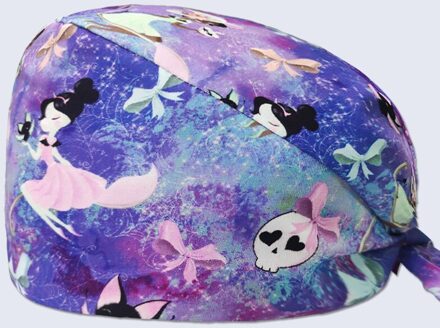 Verstelbare Unisex Leuke Kat Print Rui Cap Schoonheidssalon Vrouwelijke Verpleegkundige Chirurgie Cap Chirurg Cap Tandarts Chirurgie Cap Z-226