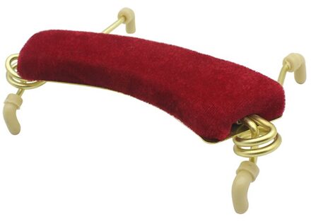 Verstelbare Universele Viool Schoudersteun Metal Padded Voor 3/4 4/4 Fiddle Viool Onderdelen & Accessoires rood