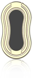 Verstelbare Vinger Ring Houder Stand Grip 360 ° Roterende Voor Mobiele Telefoon Auto Magnetische Mount Phone Terug Sticker goud