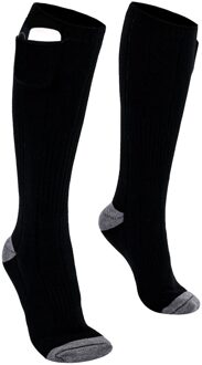 Verstelbare Warmer Sokken Elektrische Verwarmde Sokken Oplaadbare Batterij Voor Vrouwen Mannen Winter Outdoor Fietsen Sport Heate zwart