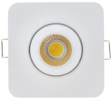 Verstelbare Witte Led Cob Spotlight Plafondlamp AC85-265V DC12V 3W Vierkante Aluminium Verzonken Led Downlights Display Licht 4000-4500K / 3W AC90-260V