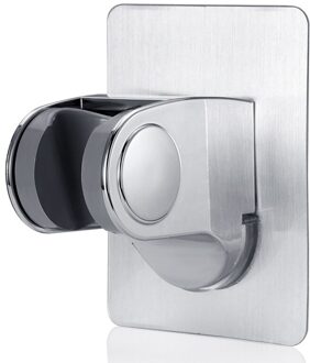 Verstelbare Zelfklevende Handheld Zuig Up Chrome Gepolijst Douchekop Holder Wandmontage Badkamer Douche Houder Beugel 2