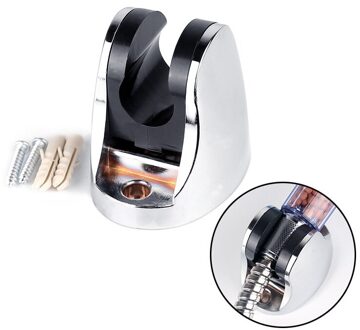 Verstelbare Zelfklevende Handheld Zuig Up Chrome Gepolijst Douchekop Holder Wandmontage Badkamer Douche Houder Beugel 4