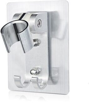 Verstelbare Zelfklevende Handheld Zuig Up Chrome Gepolijst Douchekop Holder Wandmontage Badkamer Douche Houder Beugel 6
