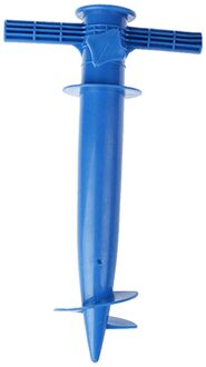 Verstelbare Zon Strand Paraplubak Spike Vissen Parasol Grond Anker Houder MU blauw