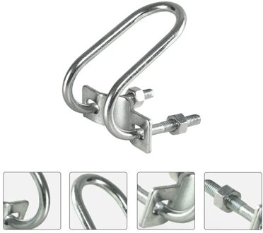 Verstelbare Zonnescherm Houder Kraam Paraplu Klem Diner Paraplu Clip (Zilver)