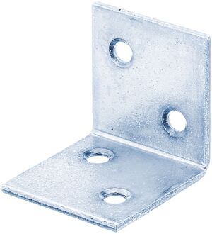 Versterkingshoek Gelijkbenig Galvanisch Blauw 30x30x30mm