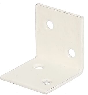 Versterkingshoek Gelijkbenig Zinkfosfaat Kunststof Wit Coating 30x30x30mm
