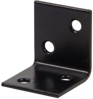 Versterkingshoek - Zwart Geplastificeerd Verzinkt Staal - 30x30x30mm