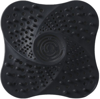 Versterkte Badkamer Afvoer Haar Catcher Baden Stop Keuken Plug Gootsteenzeefje Filter Douche Anti-Verstopping Filter Netto zwart