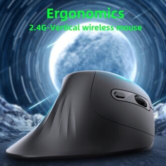 Vertical Mouse Wireless 2.4G Ergonomic Design Mice 2400DPI Adjustable Battery Powered Optical E-sports MiceStrong Compatibility Supports Windows/Linux/Mac OS For Computer Laptop PC For Computer Laptop PC
