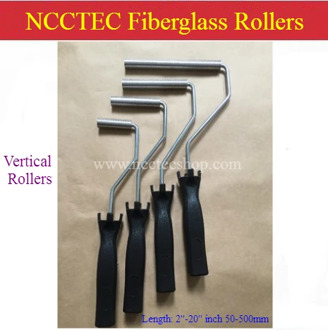 [Vertical stripes] Length 2''-20'' inch 50-500mm Fiberglass laminating aluminum Roller Diameter 8-50mm | resin bubble GRP work