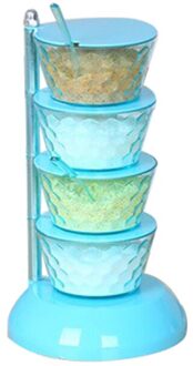 Verticale Draaibaar Kruiden Met Transparante Roterende Spice Box Voor Zout Pot Lepel Roterende Magazijnstelling Keuken Gadgets 03