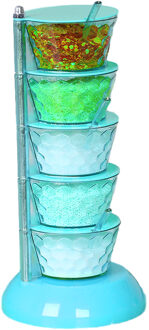 Verticale Draaibaar Kruiden Met Transparante Roterende Spice Box Voor Zout Pot Lepel Roterende Magazijnstelling Keuken Gadgets 04