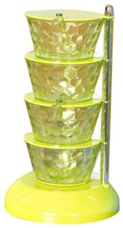 Verticale Draaibaar Kruiden Met Transparante Roterende Spice Box Voor Zout Pot Lepel Roterende Magazijnstelling Keuken Gadgets 05