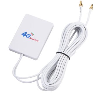 Verticale Dubbele Netwerk 28DBI 4G 3G Witte Connector Signaal Versterker Lte Antenne Breedband Wifi Externe Kabel Antenne TS-9 sma