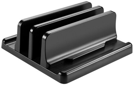 Verticale Laptop Stand, Aluminium Dual Laptop Houder Met Verstelbare Dock Compatibel Met Chromebook/Gaming Laptops