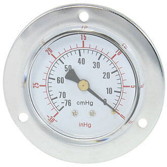 Verticale Mount 1/4 "PT Draad Water Luchtdruk Vacuüm Gauge Y-60ZT-76 ~ 0 cmHg, -30 ~ 0 inHG