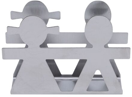 Verticale Servet Clip Rvs Servet Rek Doos Tissue Houder Bestek Bloemen Hollow-Out Tafel Decoratie Tissue Doos 03