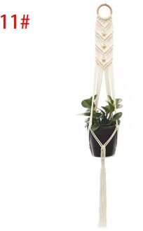 Verticale Tuin Plant Opknoping Touw Macrame Hanger Bloem Netto Pot Manden Muur Handgemaakte Katoenen Touw Voor Thuis Nieuwjaar Decoratie nee.11