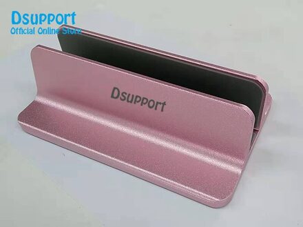 Verticale Verstelbare Laptop Stand Aluminium Draagbare Notebook Mount Ondersteuning Base Houder Voor Macbook Pro Air Accessoire roze