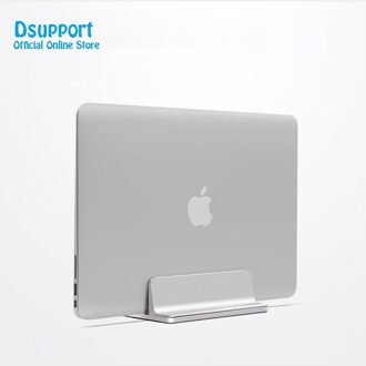 Verticale Verstelbare Laptop Stand Aluminium Draagbare Notebook Mount Ondersteuning Base Houder Voor Macbook Pro Air Accessoire Siliver