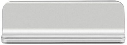 Verticale Verstelbare Laptop Stand Aluminium Draagbare Notebook Mount Ondersteuning Base Houder Voor Macbook Pro Air Accessoire zilver