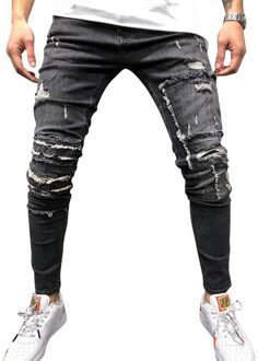 Vertvie Streetwear Mannen Skinny Jeans Casual Plus Size Denim Potlood Broek Herfst mannen Ripped Enkel Slim Fit Denim Jeans broek XXXL