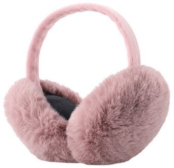 Vertvie Winter Unisex Warm Grote Oorbeschermer Bont Effen Kleur Oorbeschermers Volwassen Kinderen Klassieke Oor Cover Winter Comfortabele Fur Oorbeschermer kleur 1