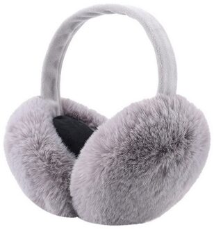 Vertvie Winter Unisex Warm Grote Oorbeschermer Bont Effen Kleur Oorbeschermers Volwassen Kinderen Klassieke Oor Cover Winter Comfortabele Fur Oorbeschermer kleur 2