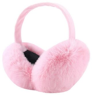 Vertvie Winter Unisex Warm Grote Oorbeschermer Bont Effen Kleur Oorbeschermers Volwassen Kinderen Klassieke Oor Cover Winter Comfortabele Fur Oorbeschermer kleur 5