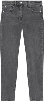 Vervaagde Slim Fit Hoge Taille Jeans IRO , Gray , Dames - W29,W28,W27
