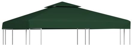 Vervangend tentdoek prieel 310 g/m² 3x3 m groen