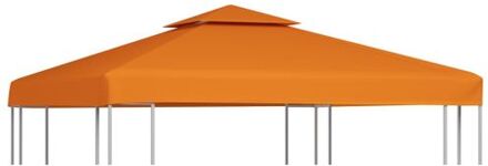 Vervangend tentdoek prieel 310 g/m² 3x3 m oranje