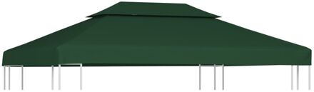 Vervangend tentdoek prieel 310 g/m² 3x4 m groen