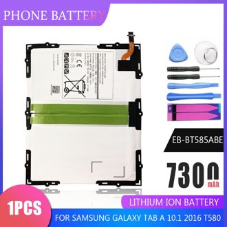 Vervangende Batterij EB-BT585ABE Voor Samsung Galaxy Tab Een 10.1 T580 SM-T585C T585 T580N Tablet Batterijen Met Gereedschap 7300Mah