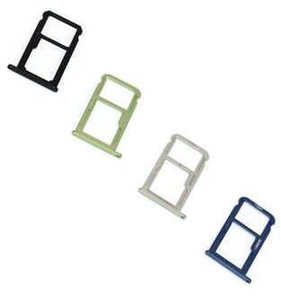 Vervangende Onderdelen Sim Card Holder Slot Micro Sd Kaart Lade Adapter Voor Huawei P10 goud