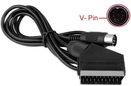 Vervanging 1.8 M V-pin Scart kabel Voor Sega Megadrive 1 Genesis 1 Master System 1 RGB AV Scart kabel Kabels