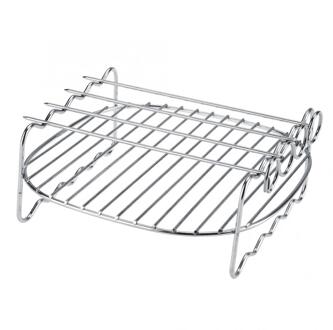 Vervanging BBQ Rek Dubbele Laag Spiesjes Bakplaat Voor Roaster Rotisserie Oven en Lucht Friteuse