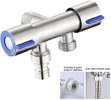 Vervanging Deel 1 In 2 Out Rvs Kraan Diverter Installeren Wastafel Wc Keuken Badkamer Water Splitter 3 Manier type 2