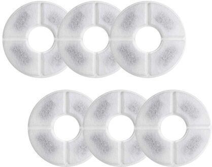 Vervanging Huisdier Bloem Drinker Hond Drinker Automatische Cyclus Vervanging Filter 6 Pack Water Fontein Huisdieren Drinken Filter # Yj 6stk