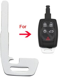 Vervanging Insert Key Blank Kleine Sleutel Ongecensureerd Blade Voor Volvo C30 C70 S40 V50 Smart Remote Key Shell Case