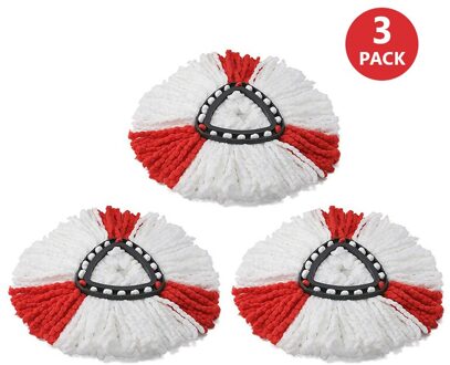 Vervanging Microvezel 360 Spin Mop Schoon Refill Hoofd Voor Vileda O-Ceder Wringen Huishoudelijke Schoonmaakmiddelen Gereedschappen Mop Accessoires 3 Pack