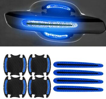 Vervanging Reflecterende Stickers Strips Trim Onderdelen Pvc Deurklink Kom blauw